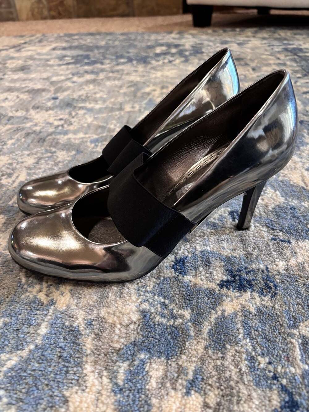 Gianni Bini Heels Size 10M Silver Metallic Stiletto